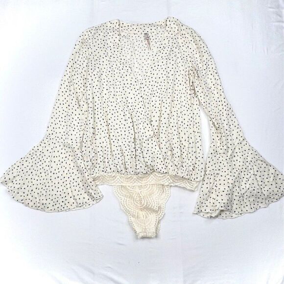 Free People Intimately Making Waves Polkadot Bodysuit - Picture 8 of 11
